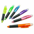 Highlighter + 3 Ink Colors Ballpoint Pen